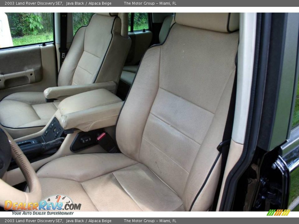 2003 Land Rover Discovery SE7 Java Black / Alpaca Beige Photo #33