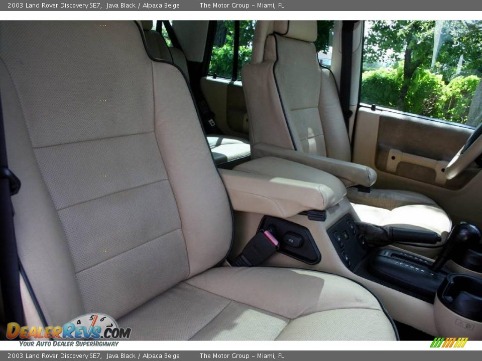 2003 Land Rover Discovery SE7 Java Black / Alpaca Beige Photo #34