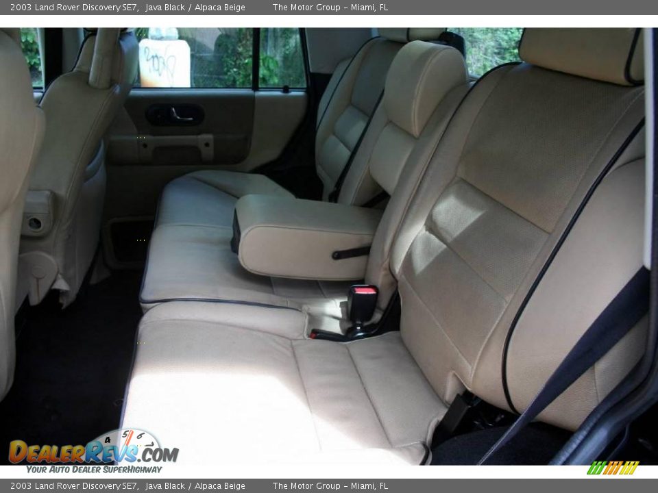 2003 Land Rover Discovery SE7 Java Black / Alpaca Beige Photo #35
