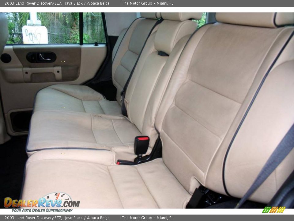 2003 Land Rover Discovery SE7 Java Black / Alpaca Beige Photo #36