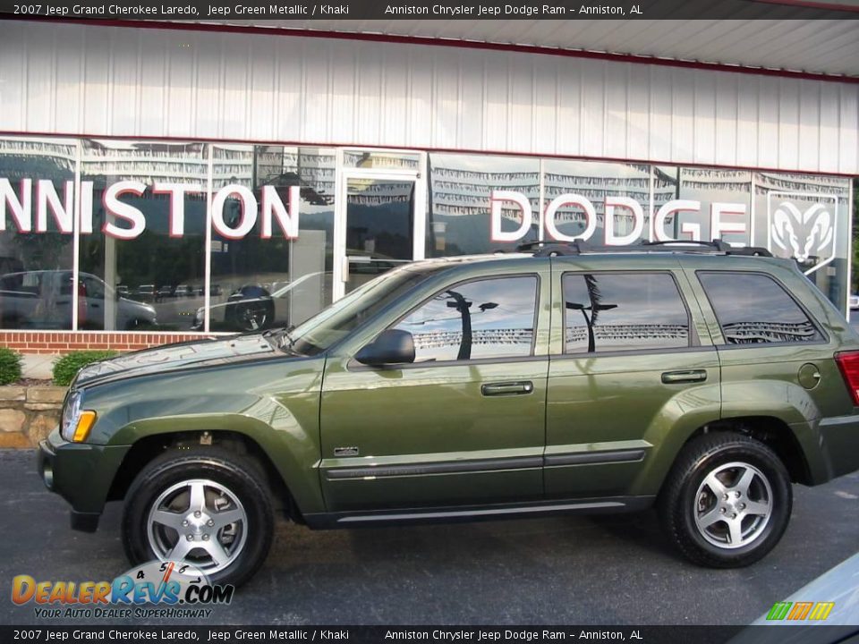 2007 Jeep Grand Cherokee Laredo Jeep Green Metallic / Khaki Photo #3