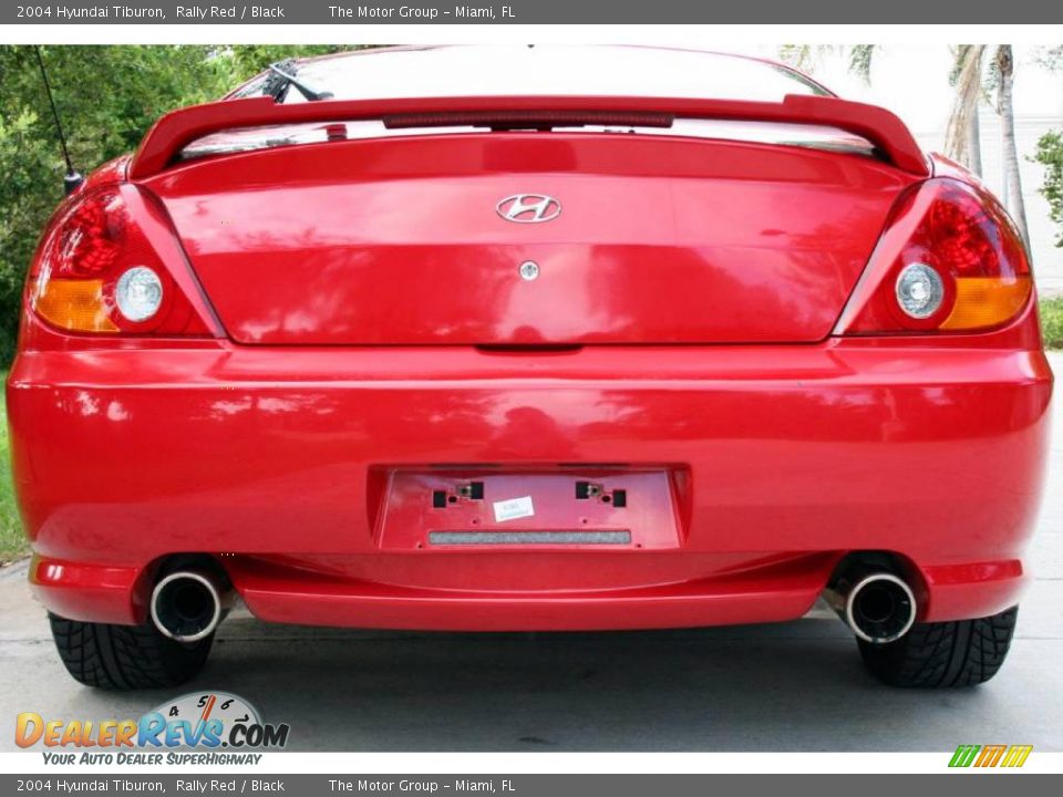 2004 Hyundai Tiburon Rally Red / Black Photo #22