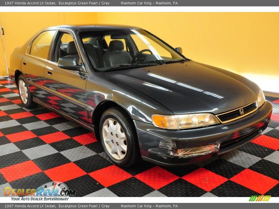 1997 Honda Accord LX Sedan Eucalyptus Green Pearl / Gray Photo #1