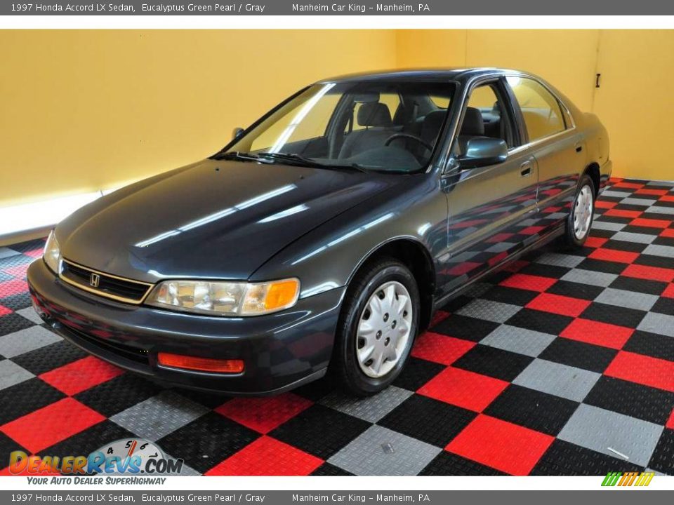 1997 Honda Accord LX Sedan Eucalyptus Green Pearl / Gray Photo #3