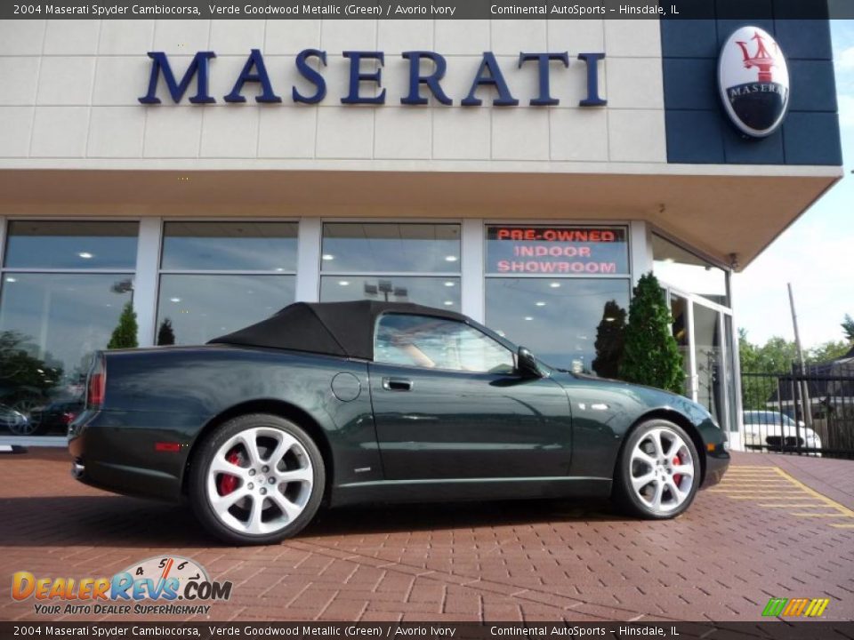 2004 Maserati Spyder Cambiocorsa Verde Goodwood Metallic (Green) / Avorio Ivory Photo #2