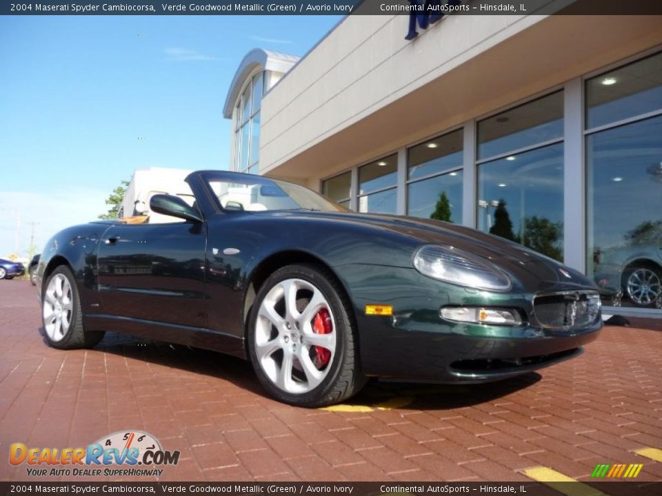 2004 Maserati Spyder Cambiocorsa Verde Goodwood Metallic (Green) / Avorio Ivory Photo #4