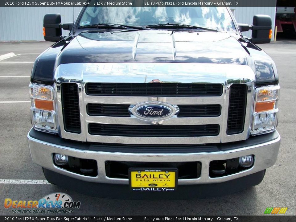 2010 Ford F250 Super Duty FX4 SuperCab 4x4 Black / Medium Stone Photo #1