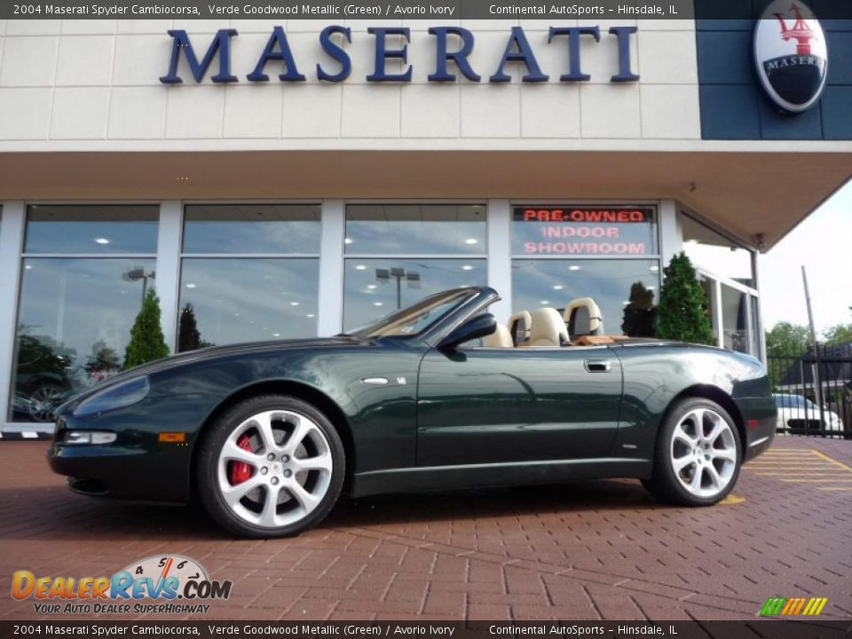 2004 Maserati Spyder Cambiocorsa Verde Goodwood Metallic (Green) / Avorio Ivory Photo #10