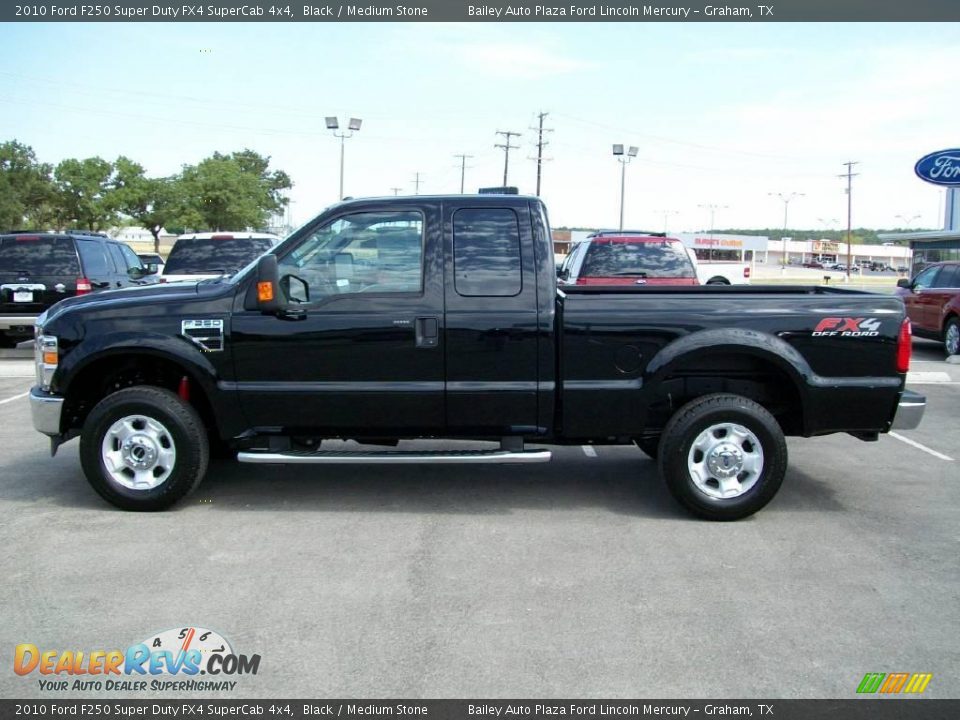 2010 Ford F250 Super Duty FX4 SuperCab 4x4 Black / Medium Stone Photo #2