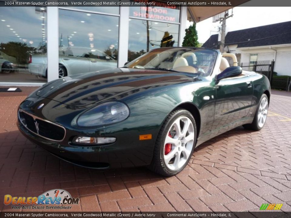 2004 Maserati Spyder Cambiocorsa Verde Goodwood Metallic (Green) / Avorio Ivory Photo #11