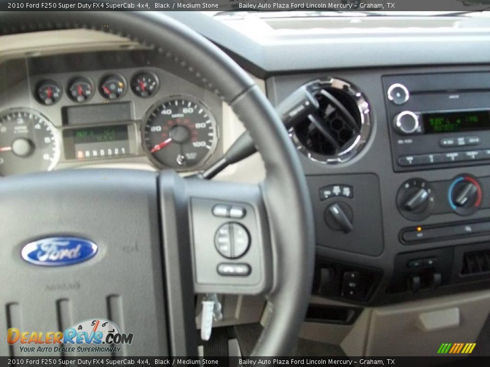 2010 Ford F250 Super Duty FX4 SuperCab 4x4 Black / Medium Stone Photo #3