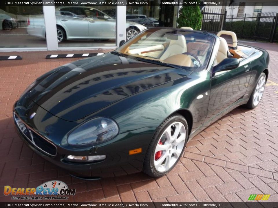 2004 Maserati Spyder Cambiocorsa Verde Goodwood Metallic (Green) / Avorio Ivory Photo #12