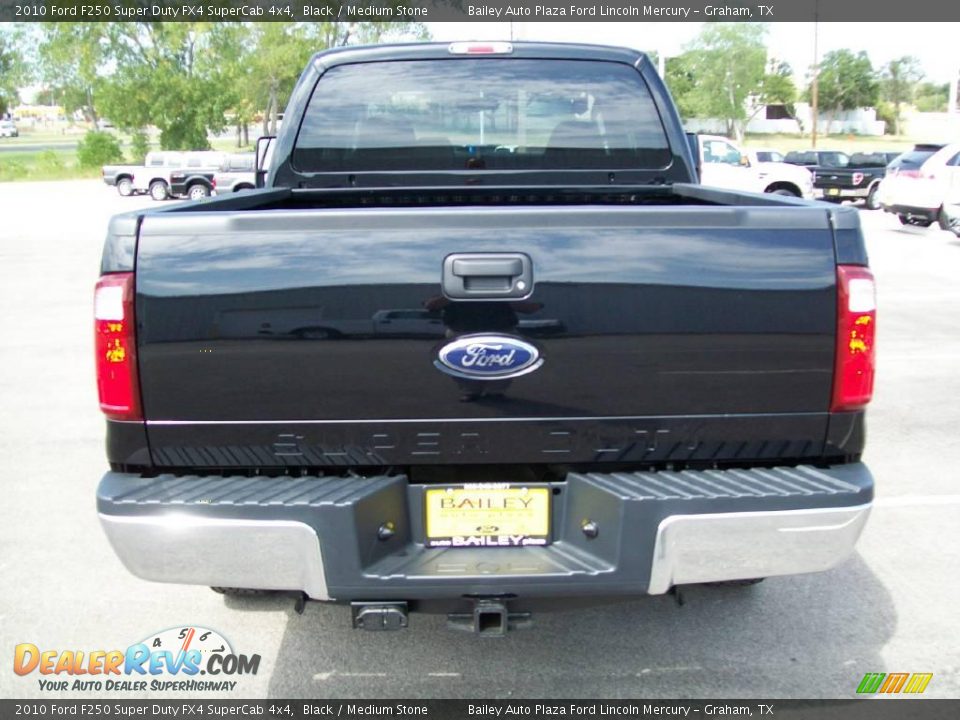 2010 Ford F250 Super Duty FX4 SuperCab 4x4 Black / Medium Stone Photo #5