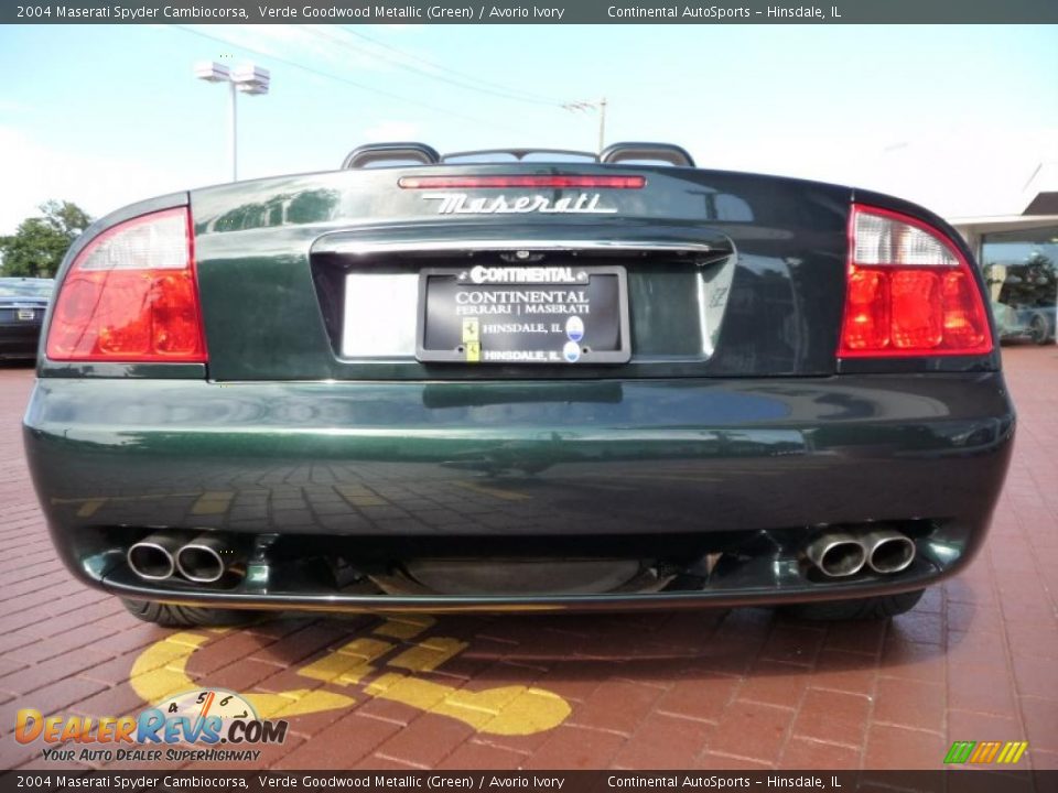 2004 Maserati Spyder Cambiocorsa Verde Goodwood Metallic (Green) / Avorio Ivory Photo #14