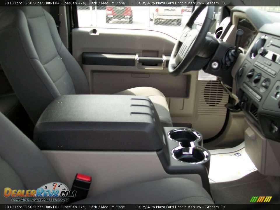 2010 Ford F250 Super Duty FX4 SuperCab 4x4 Black / Medium Stone Photo #6
