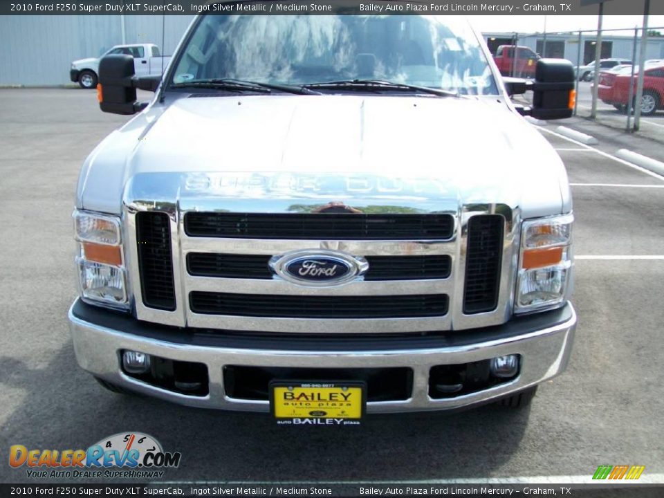 2010 Ford F250 Super Duty XLT SuperCab Ingot Silver Metallic / Medium Stone Photo #1