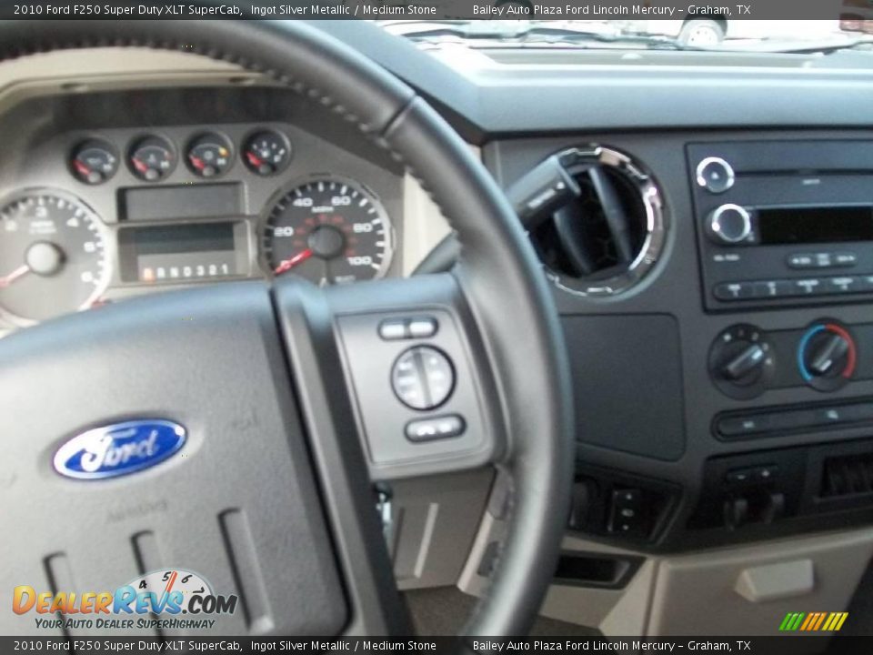 2010 Ford F250 Super Duty XLT SuperCab Ingot Silver Metallic / Medium Stone Photo #3