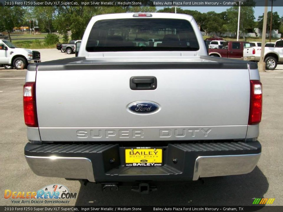 2010 Ford F250 Super Duty XLT SuperCab Ingot Silver Metallic / Medium Stone Photo #5