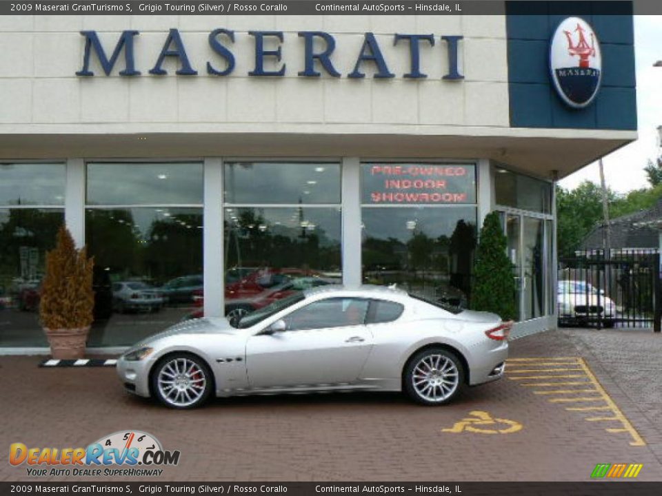 2009 Maserati GranTurismo S Grigio Touring (Silver) / Rosso Corallo Photo #1