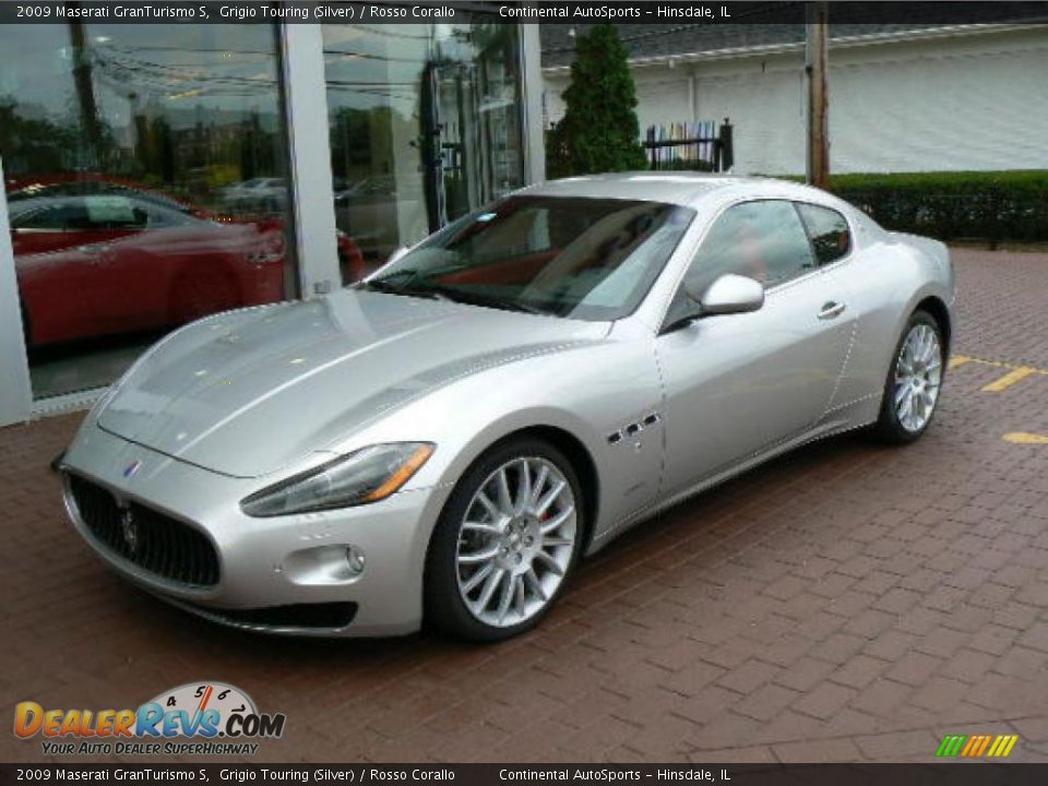 2009 Maserati GranTurismo S Grigio Touring (Silver) / Rosso Corallo Photo #2