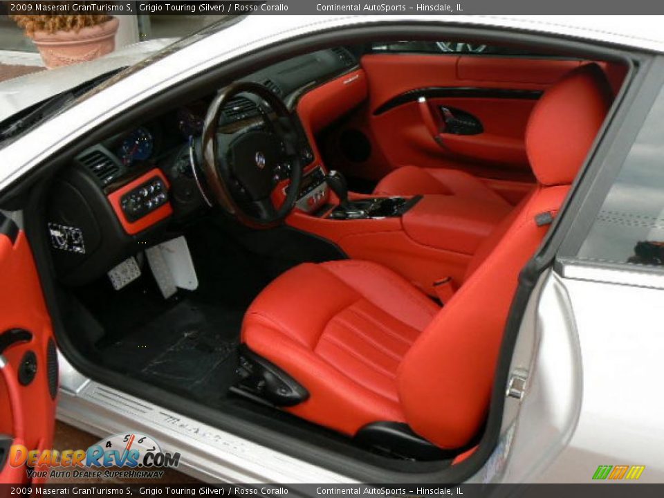 2009 Maserati GranTurismo S Grigio Touring (Silver) / Rosso Corallo Photo #5