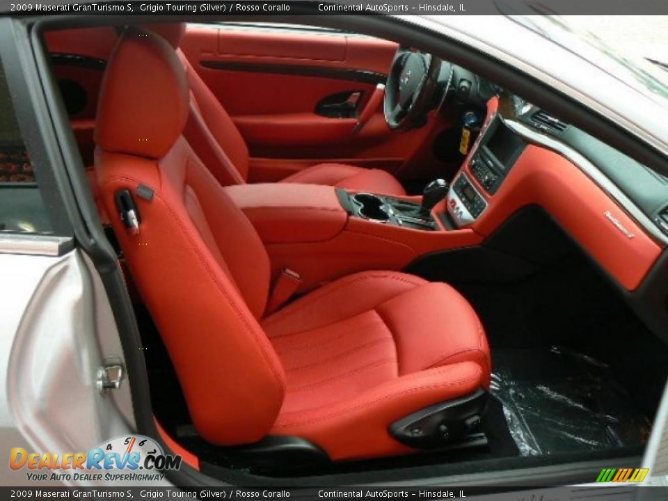 2009 Maserati GranTurismo S Grigio Touring (Silver) / Rosso Corallo Photo #6