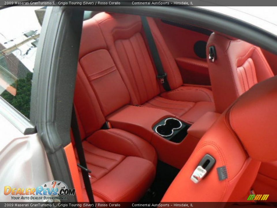 2009 Maserati GranTurismo S Grigio Touring (Silver) / Rosso Corallo Photo #7