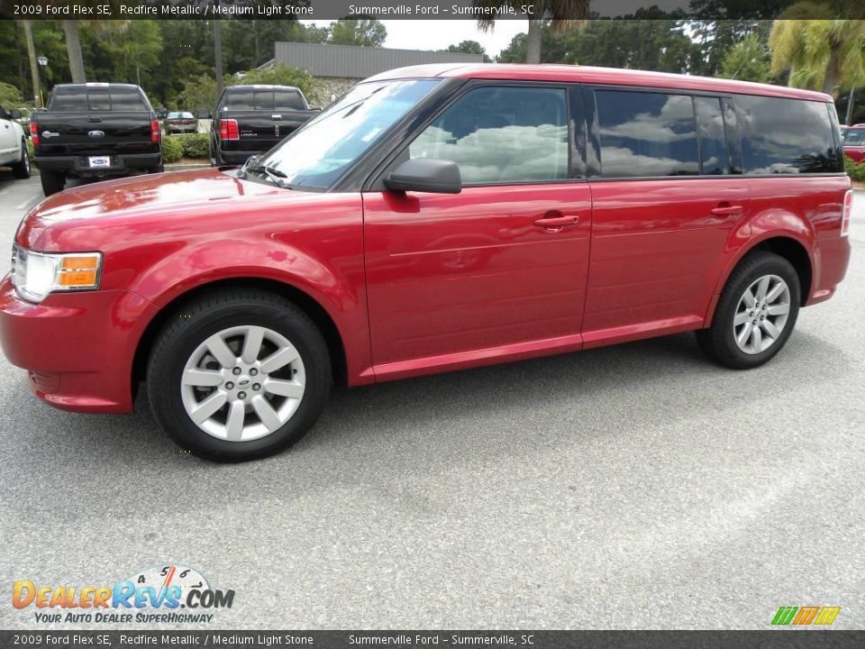 2009 Ford Flex SE Redfire Metallic / Medium Light Stone Photo #2