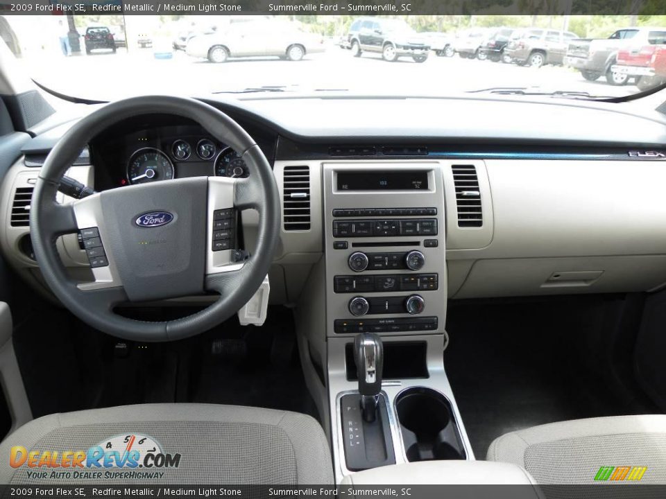 2009 Ford Flex SE Redfire Metallic / Medium Light Stone Photo #3