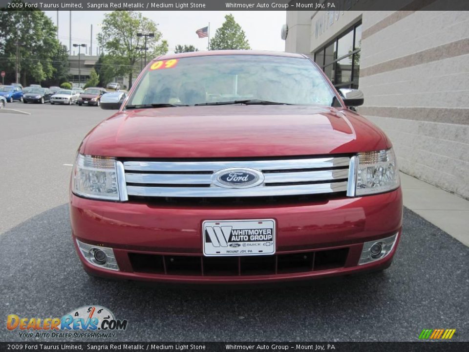 2009 Ford Taurus Limited Sangria Red Metallic / Medium Light Stone Photo #2