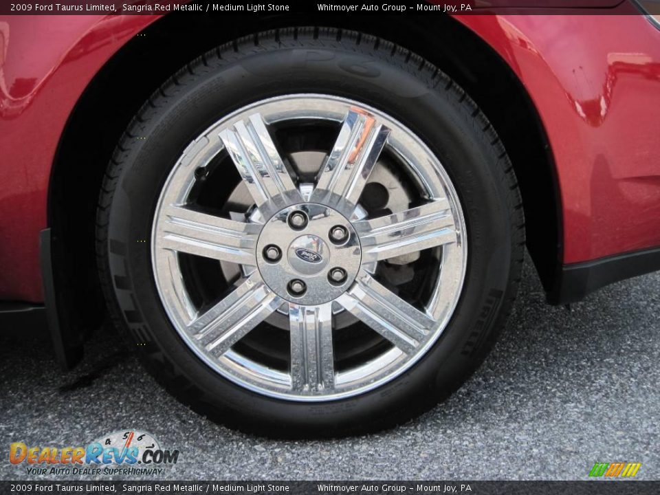 2009 Ford Taurus Limited Sangria Red Metallic / Medium Light Stone Photo #4