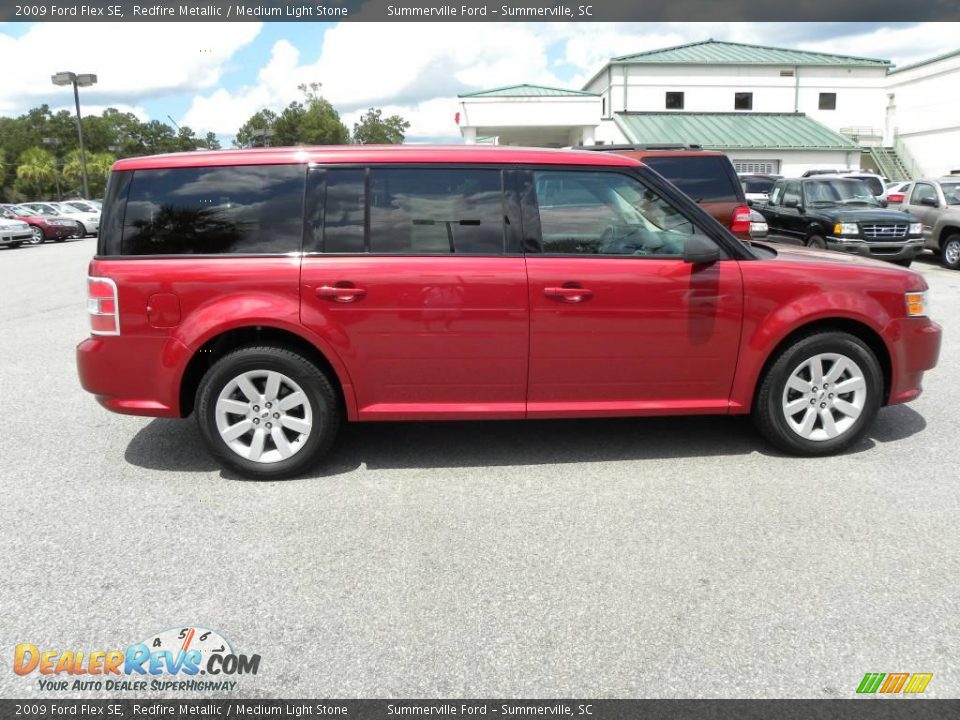 2009 Ford Flex SE Redfire Metallic / Medium Light Stone Photo #13