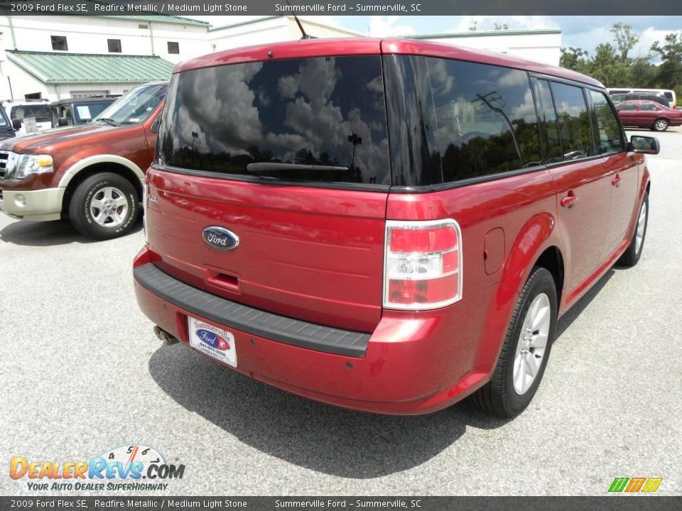 2009 Ford Flex SE Redfire Metallic / Medium Light Stone Photo #14