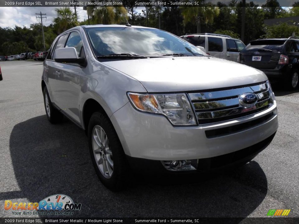 2009 Ford Edge SEL Brilliant Silver Metallic / Medium Light Stone Photo #1