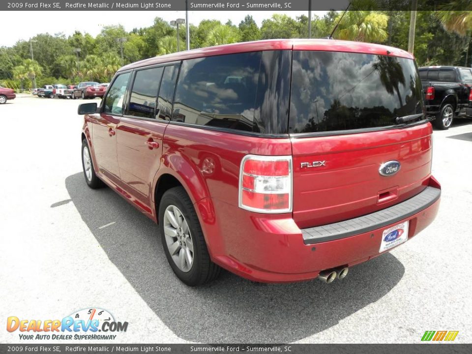 2009 Ford Flex SE Redfire Metallic / Medium Light Stone Photo #16