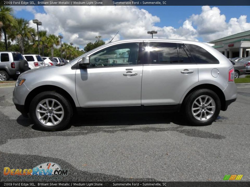2009 Ford Edge SEL Brilliant Silver Metallic / Medium Light Stone Photo #2