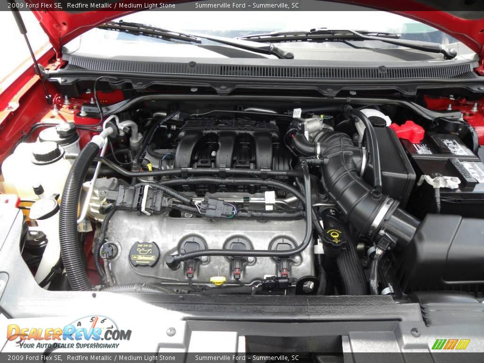 2009 Ford Flex SE Redfire Metallic / Medium Light Stone Photo #19