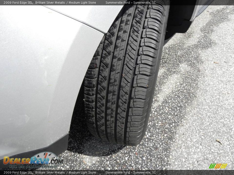2009 Ford Edge SEL Brilliant Silver Metallic / Medium Light Stone Photo #18