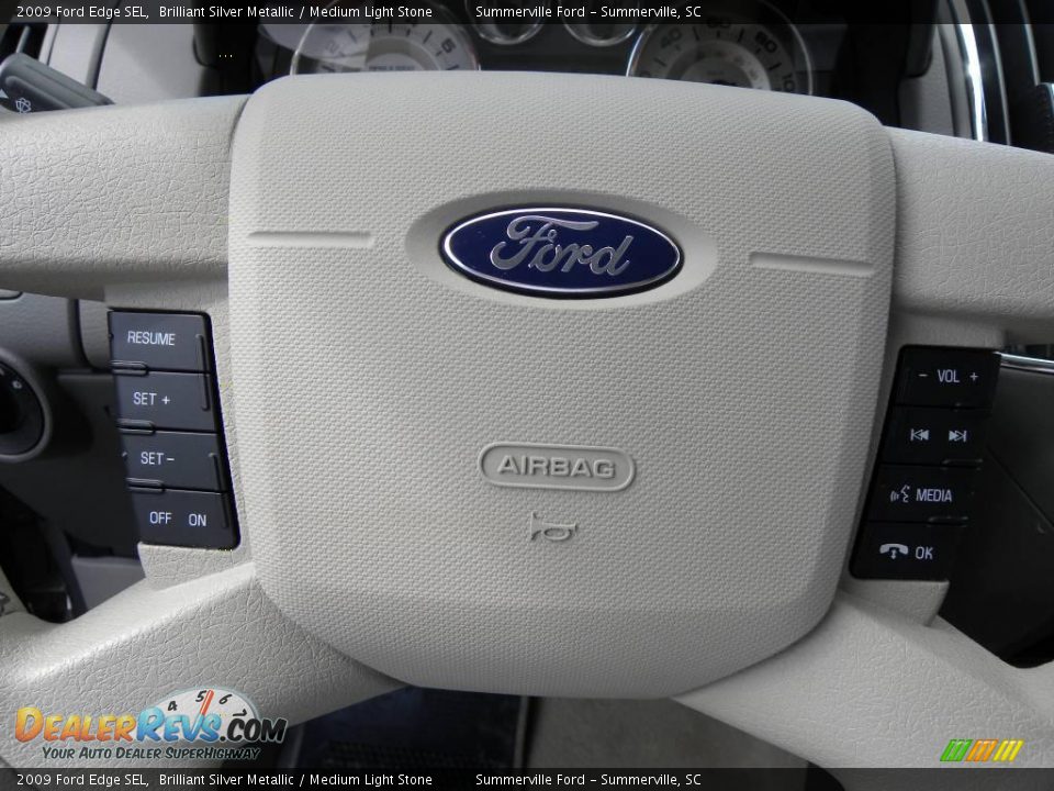 2009 Ford Edge SEL Brilliant Silver Metallic / Medium Light Stone Photo #22