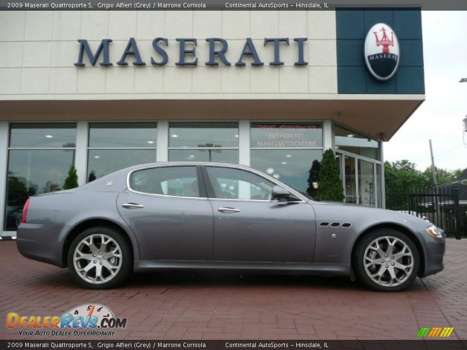 2009 Maserati Quattroporte S Grigio Alfieri (Grey) / Marrone Corniola Photo #1