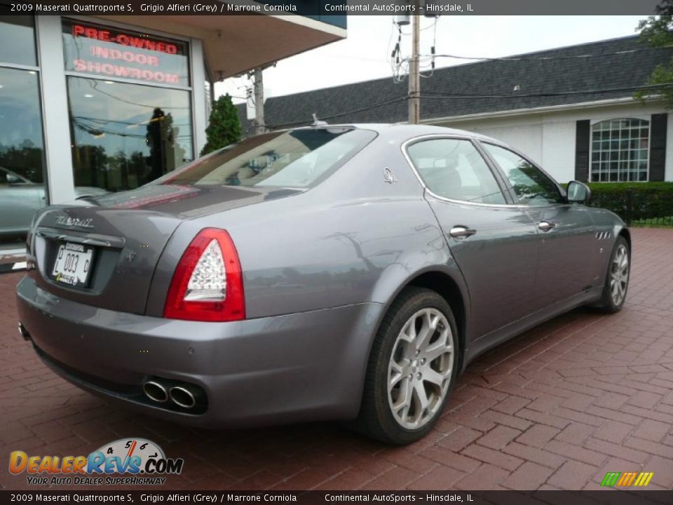 2009 Maserati Quattroporte S Grigio Alfieri (Grey) / Marrone Corniola Photo #2