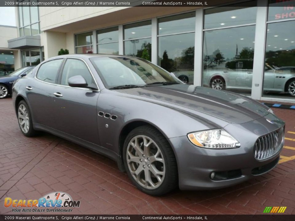 2009 Maserati Quattroporte S Grigio Alfieri (Grey) / Marrone Corniola Photo #3