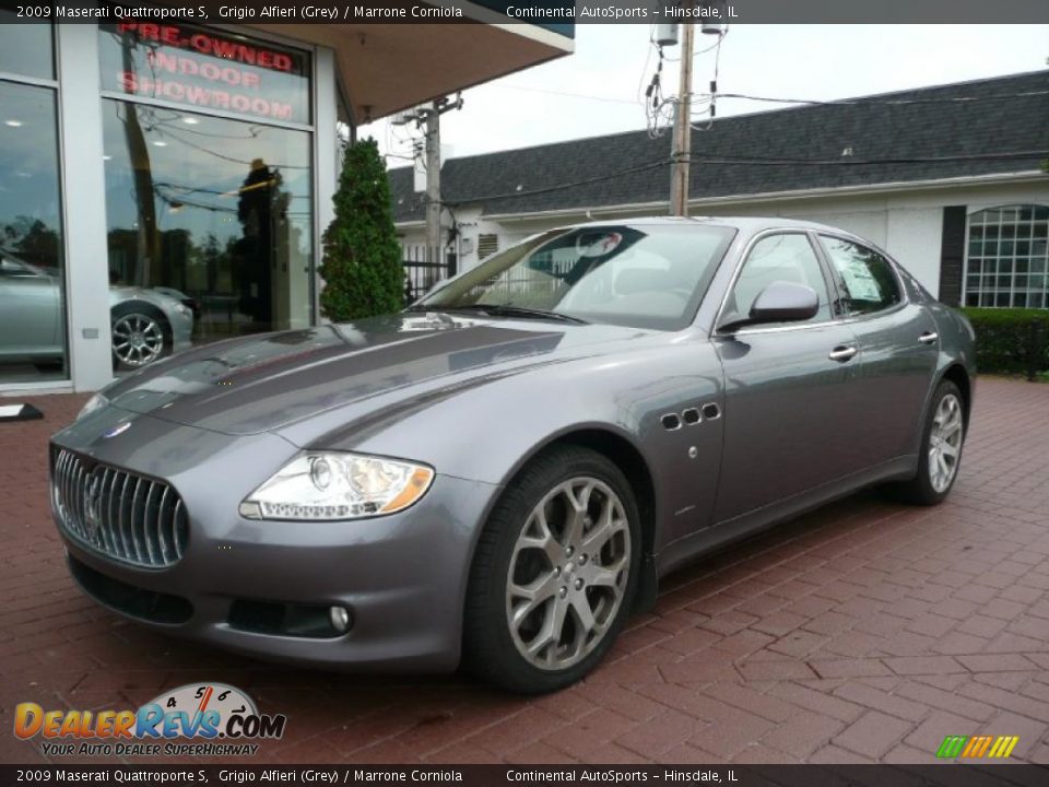 2009 Maserati Quattroporte S Grigio Alfieri (Grey) / Marrone Corniola Photo #5