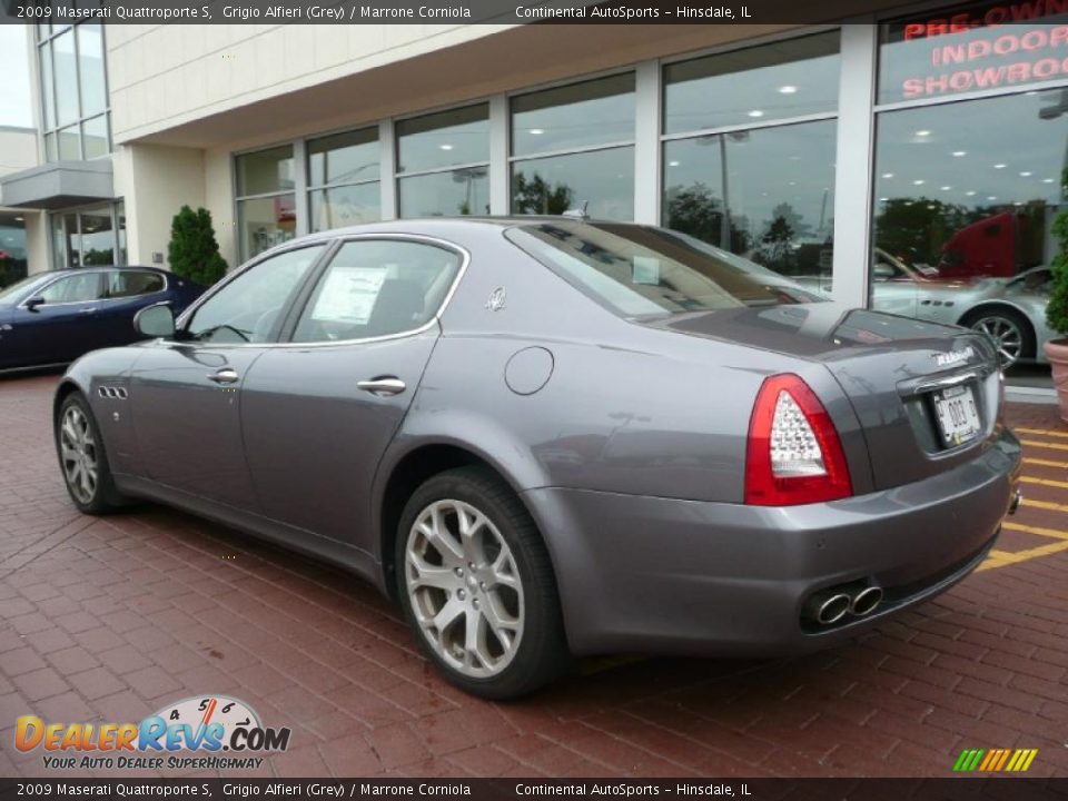2009 Maserati Quattroporte S Grigio Alfieri (Grey) / Marrone Corniola Photo #6
