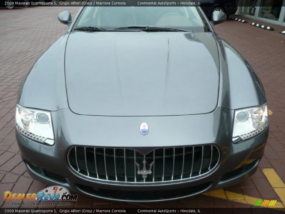 2009 Maserati Quattroporte S Grigio Alfieri (Grey) / Marrone Corniola Photo #8