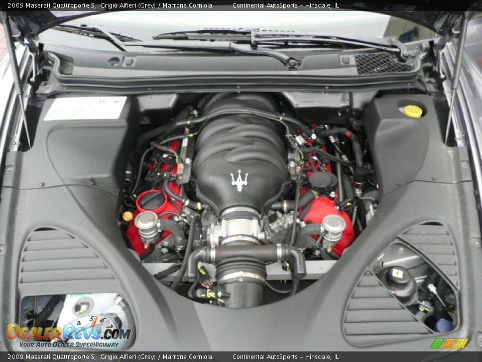 2009 Maserati Quattroporte S Grigio Alfieri (Grey) / Marrone Corniola Photo #9