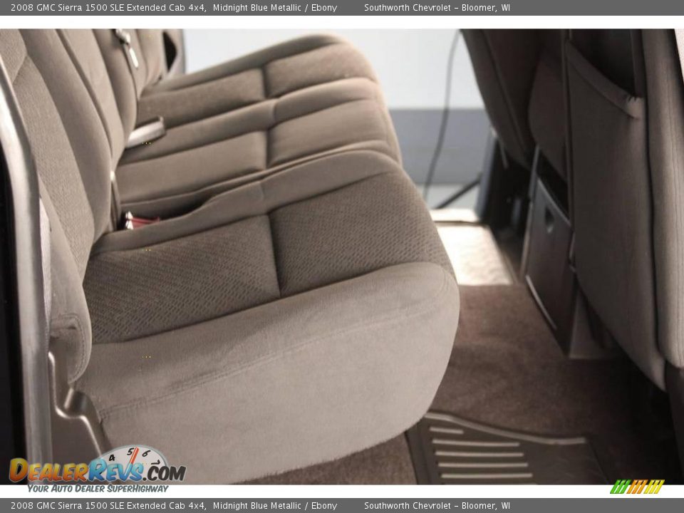 2008 GMC Sierra 1500 SLE Extended Cab 4x4 Midnight Blue Metallic / Ebony Photo #5