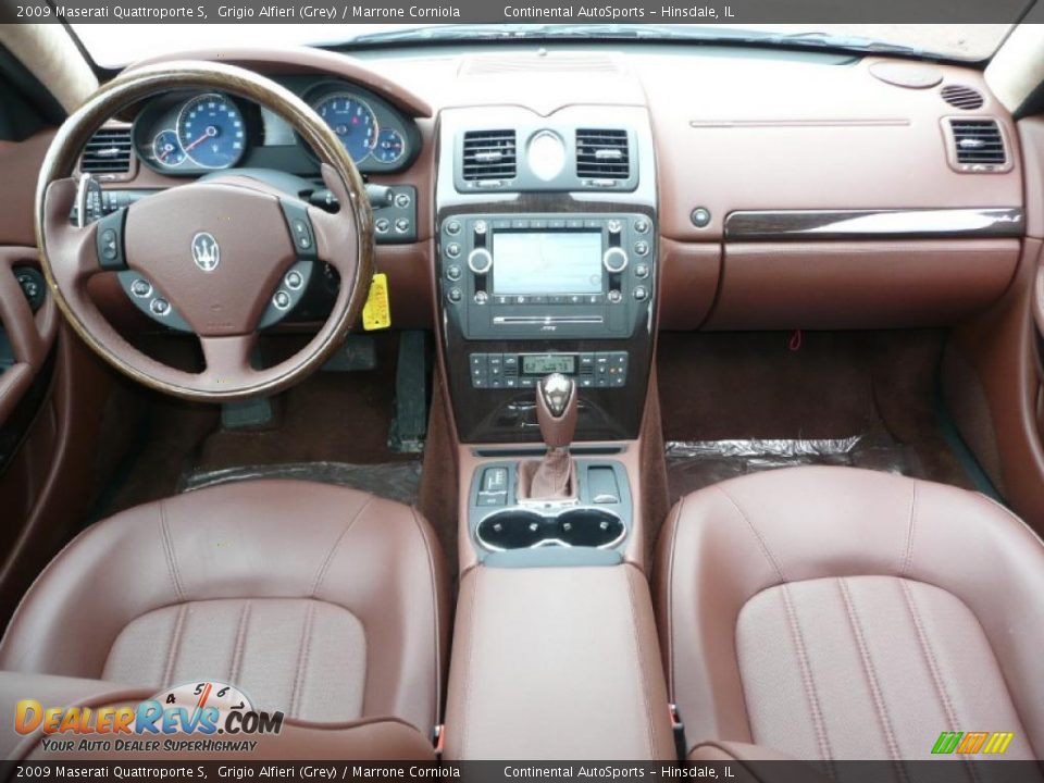 2009 Maserati Quattroporte S Grigio Alfieri (Grey) / Marrone Corniola Photo #13
