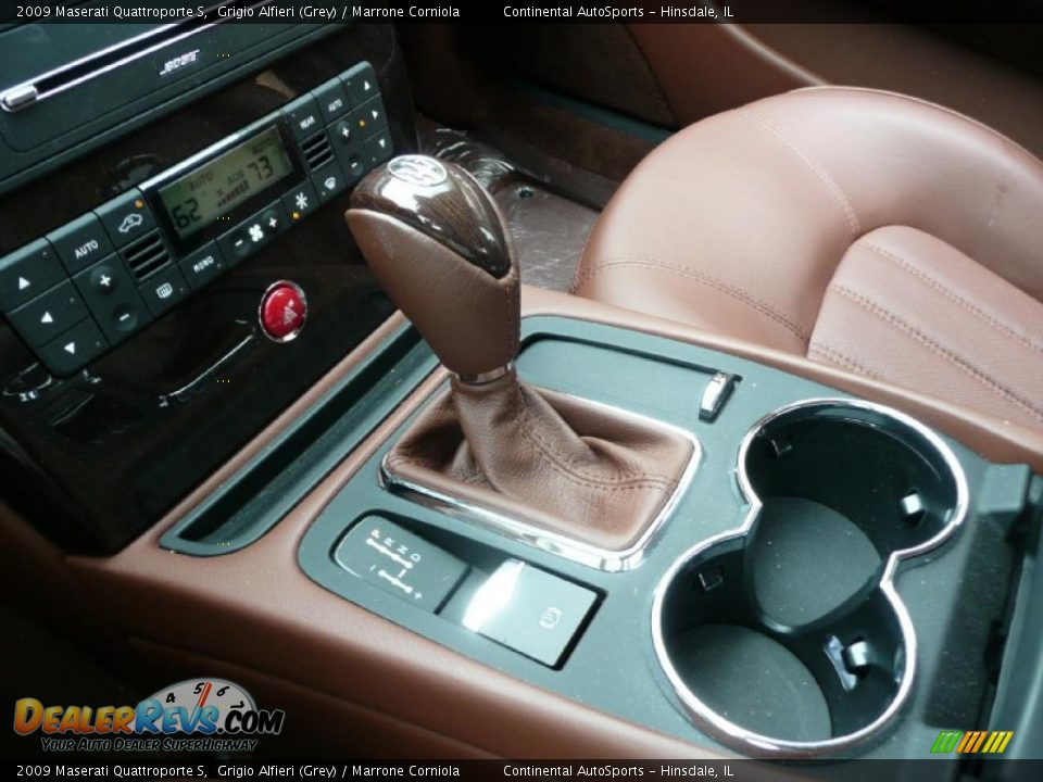 2009 Maserati Quattroporte S Grigio Alfieri (Grey) / Marrone Corniola Photo #18