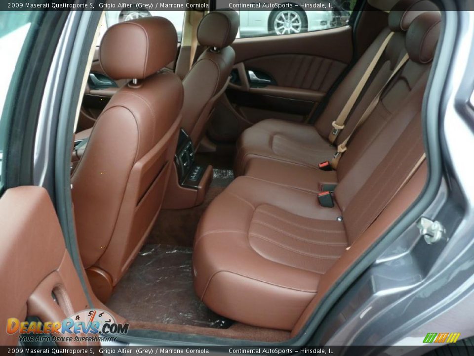 2009 Maserati Quattroporte S Grigio Alfieri (Grey) / Marrone Corniola Photo #20